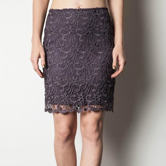 Altar’d State charcoal lace skirt - Picture 1 of 7